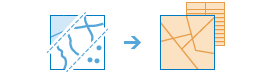 Workflow-Diagramm des Werkzeugs "Layer anreichern" Workflow-Diagramm des Werkzeugs "Layer anreichern"